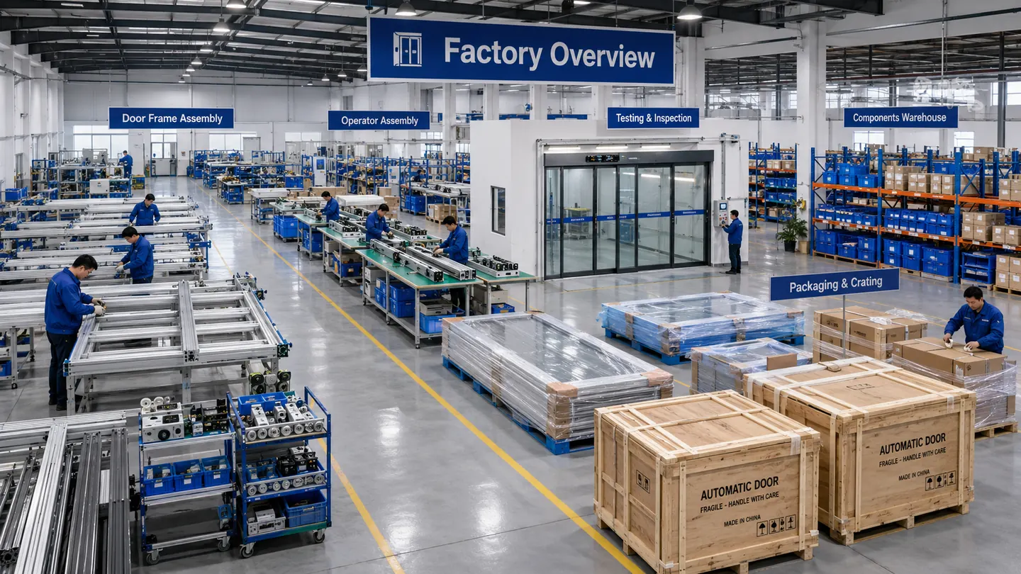 Automatic door manufacturing workflow